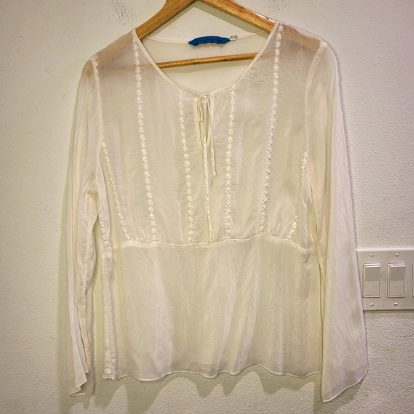 Johnny Was white shirt - Picture 1 of 7